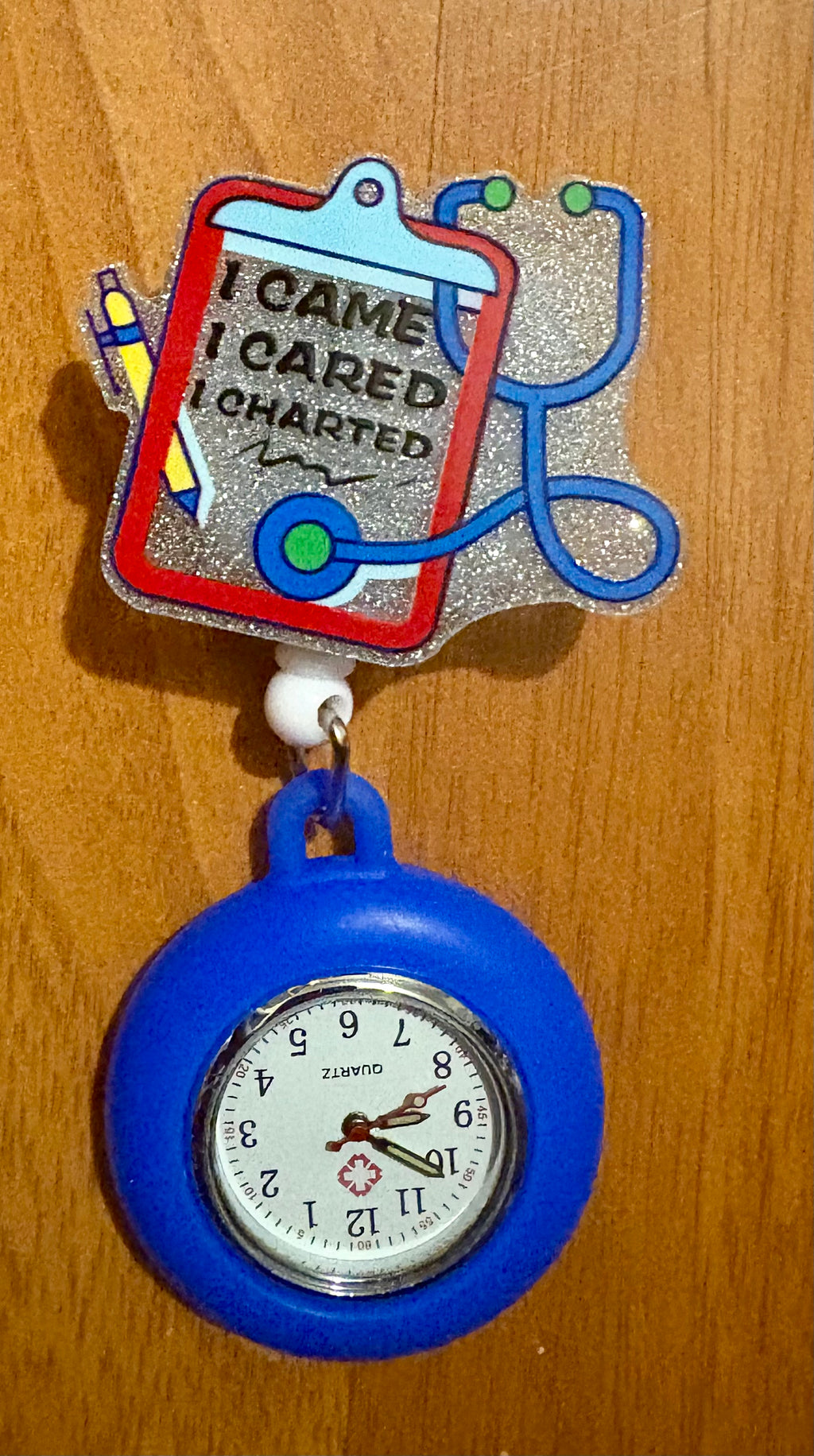 Retractable watch badge reel 💙🩺